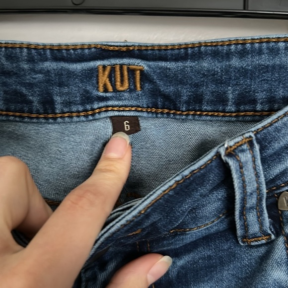 KUT crop roll up straight jean - Picture 2 of 5